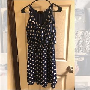 Annabella Ruffle Polka Dot Dress